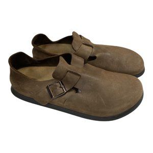 Birkenstock London Habana Low Brown Leather Shoe Size 40